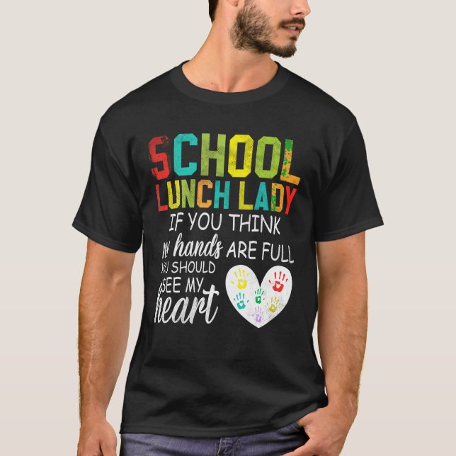 T-shirt Déjeuner à l'école Lady Squad Cafeteria Crew Devra (Devant)