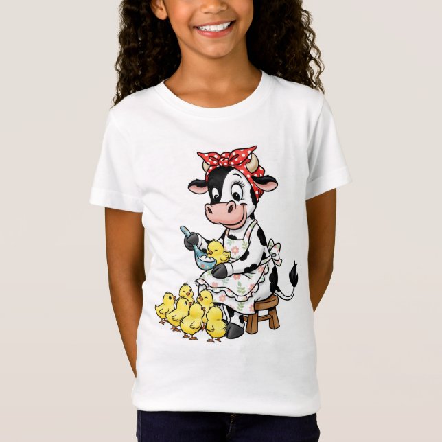 T-Shirt Déjeuner amusant, par Natasha Us   (Devant)