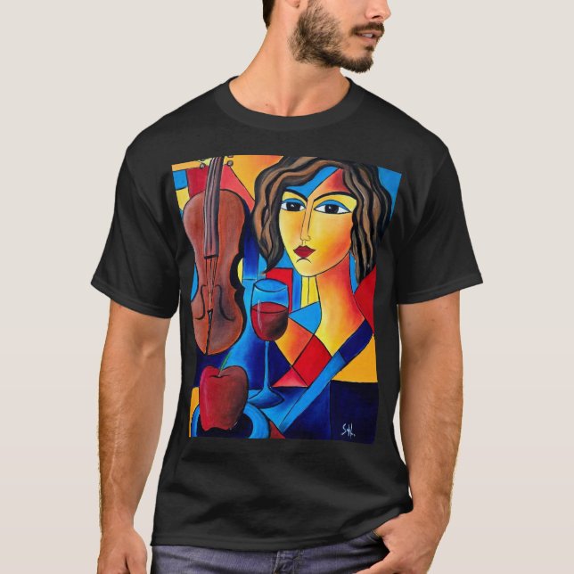 T-shirt Déjeuner avec des Couleurs (Devant)