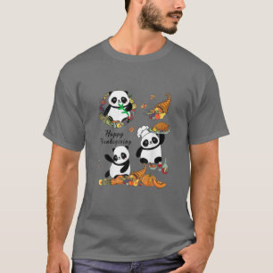 T-shirt Déjeuner bon thanksgiving Lady Panda Lover