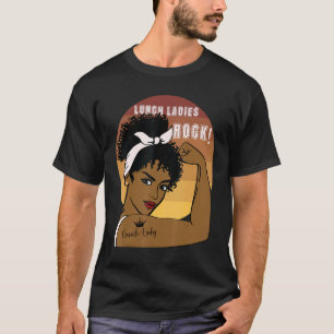 T-shirt Déjeuner dames Rock Black Femmes Reine Fier Africa