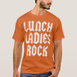 T-shirt Déjeuner Dames Rock Cafétéria Travailleuse Lady Re