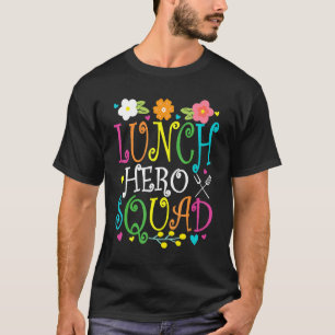 T-shirt Déjeuner d'école Hero Squad Cafétéria Ouvriers Déj