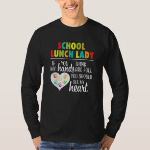 T-shirt Déjeuner D'École Lady Mignonne Appréciation Coeur