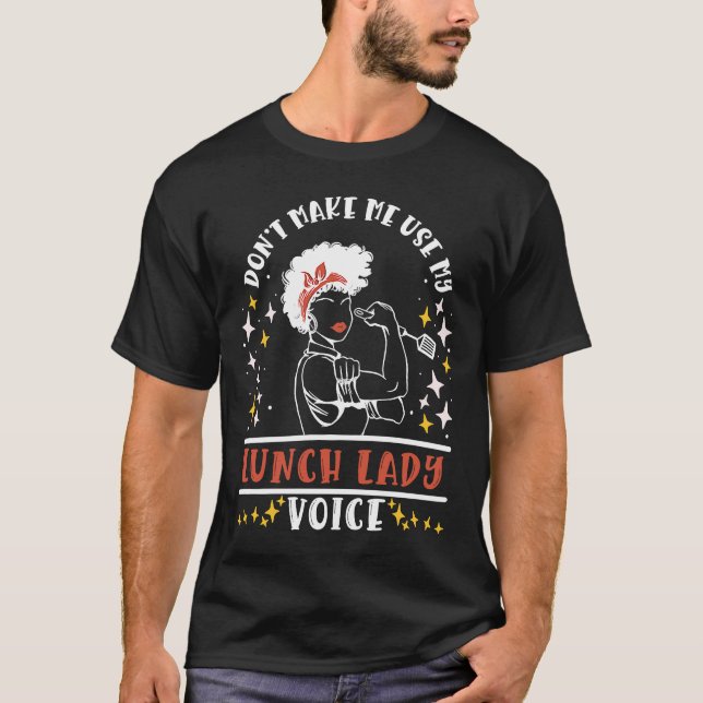 T-shirt Déjeuner Lady Apparel Cafétéria Travailleuse pour  (Devant)