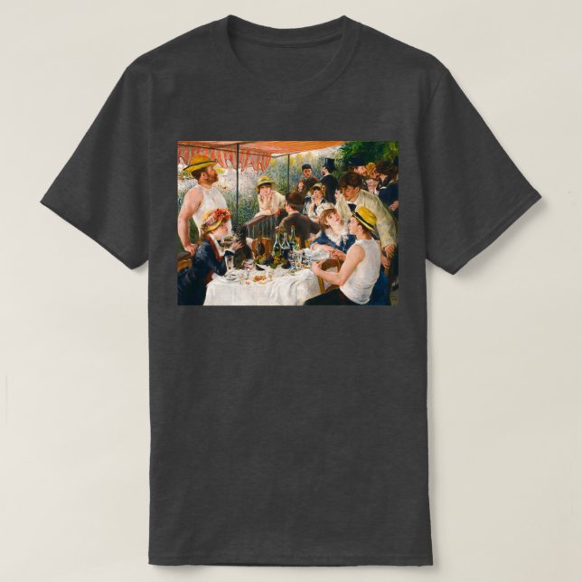 T-shirt Déjeuner Pierre Auguste Renoir de la fête nautique (Design devant)