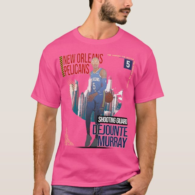 T-shirt Dejounte Murray Basketball Art Pelicans 2 (Devant)