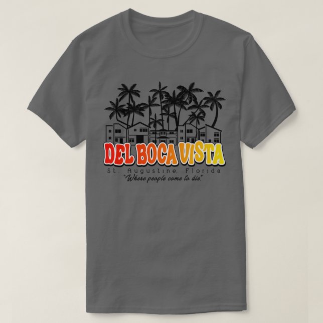 T-shirt Del Boca Vista Coucher de soleil (Design devant)