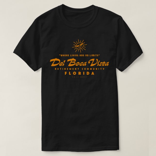 T-shirt Del Boca Vista Orange (Design devant)