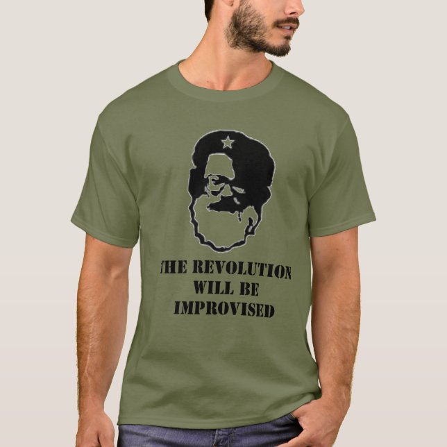 T-shirt Del Close - la révolution sera improvisée (Devant)