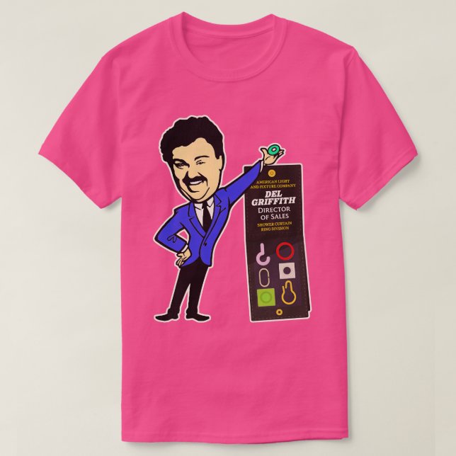 T-shirt Del Griffith Directeur des ventes Bague de rideau  (Design devant)