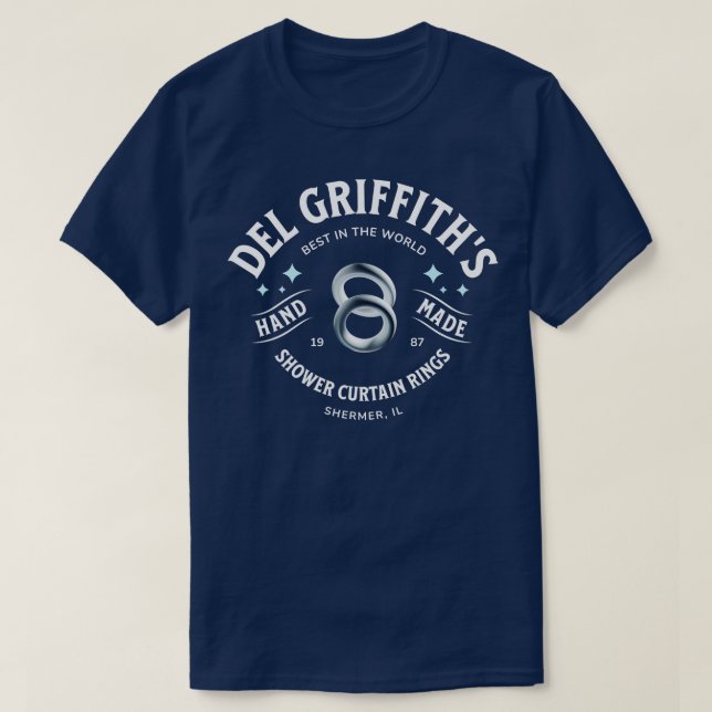 T-shirt Del Griffiths Douche Cercles Shermer IL (Design devant)