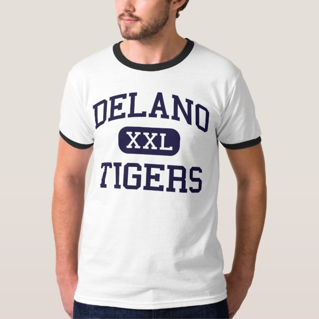 T-shirt Delano - tigres - lycée - Delano la Californie (Devant)