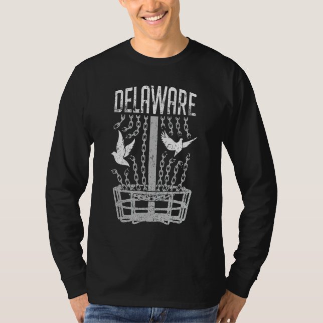 T-shirt Delaware Disk Golf Player casser les chaînes Birdi (Devant)