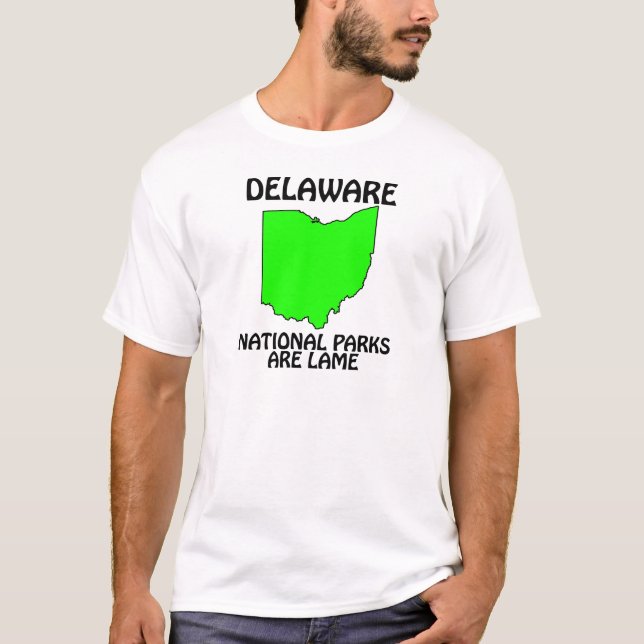 T-shirt Delaware - Les parcs nationaux sont décevants (Devant)