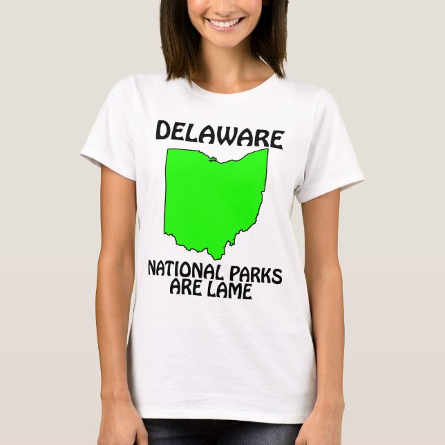 T-shirt Delaware - Les parcs nationaux sont lames (Devant)