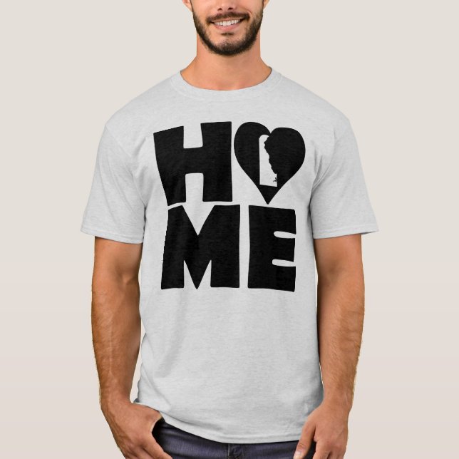 T-Shirt Delaware Maison du cœur d'État (Devant)