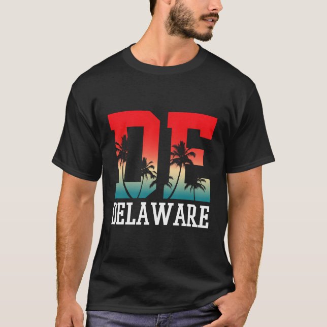T-shirt Delaware Palm Tree De (Devant)