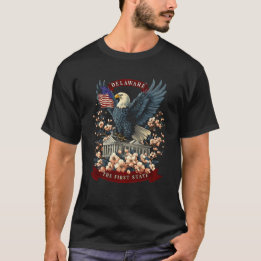 T-shirt Delaware Pride Eagle Design