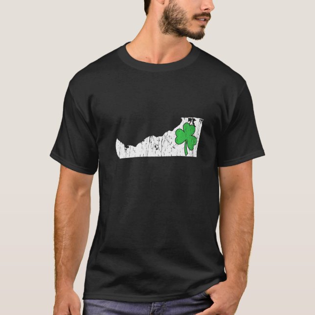 T-shirt Delaware State St Patrick S Day Delaware Green Sha (Devant)