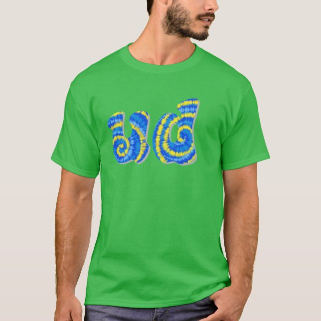 T-shirt Delaware tie dye surdimensionné (Devant)