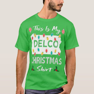 T-shirt Delco Christmas County Xmas Lights Pennsylvanie Fa
