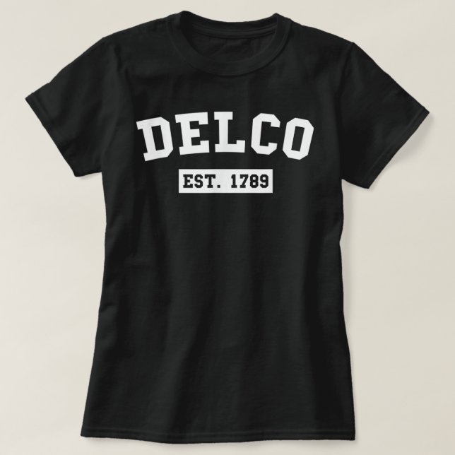 T-shirt Delco Est. 1789 (Design devant)
