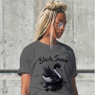 T-shirt d'élégance de cygne noir