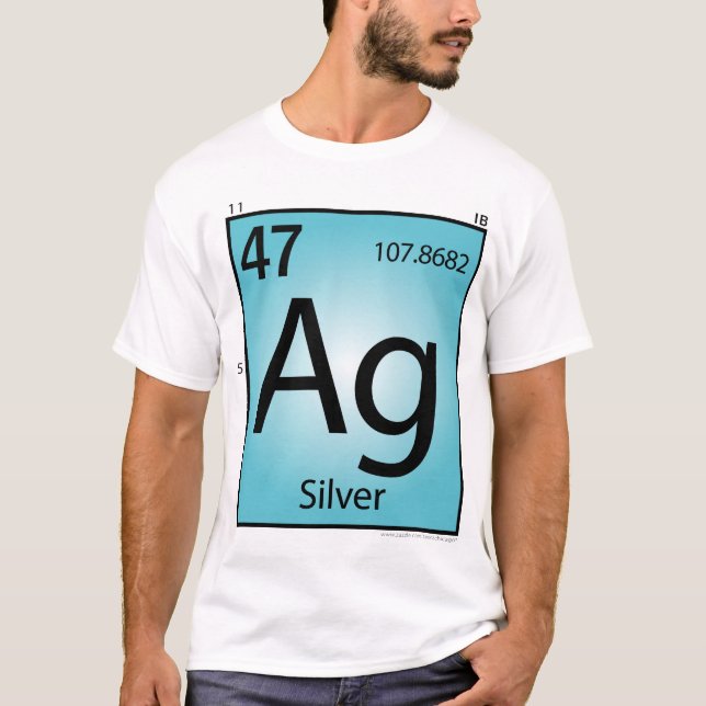 T-shirt d'élément de l'argent (AG) - avant (Devant)