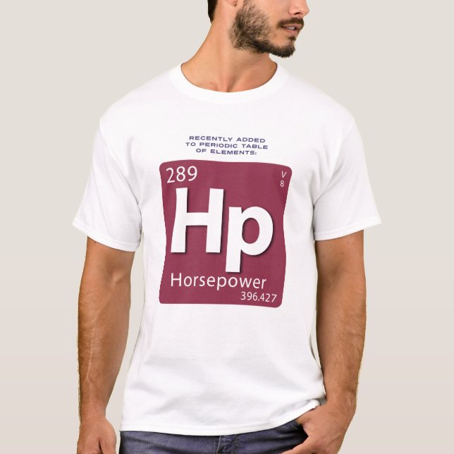 T-shirt d'ÉLÉMENT de puissances en chevaux (Devant)