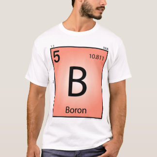 T-shirt d'élément du bore (b) - avant seulement