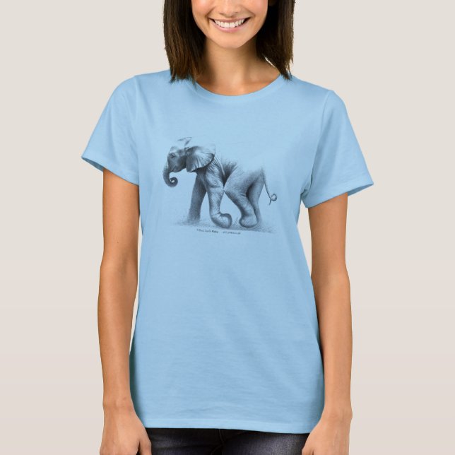 T-shirt d'éléphant de bébé (Devant)