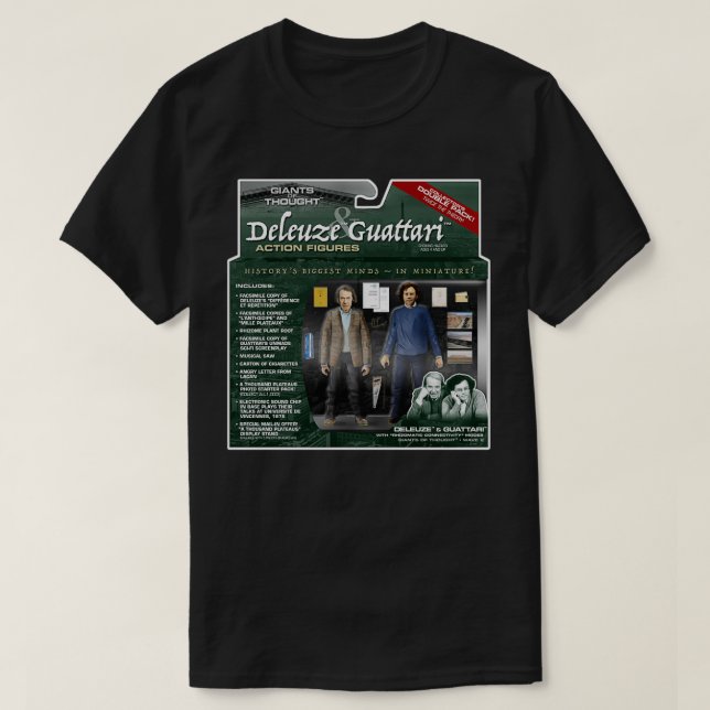T-shirt Deleuze amp Guattari Action Figure 2Pack (Design devant)