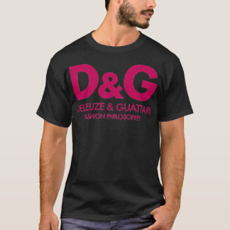T-shirt Deleuze Guattari Philosophie de mode Magenta