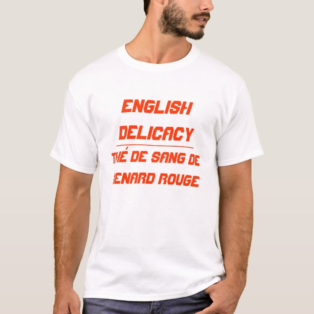 T-shirt Délicatesse anglaise (Devant)