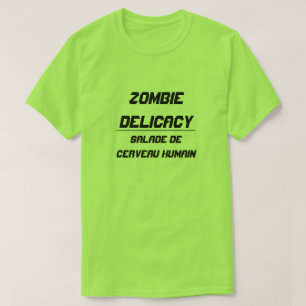 T-shirt Délicatesse Zombie Salade de cerveau humain