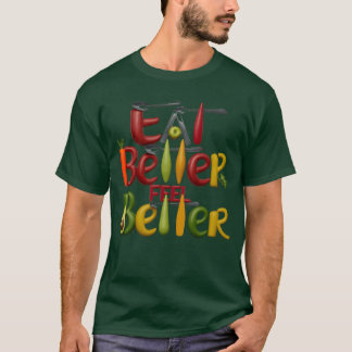 T-shirt Délice de légumes vibrant Célébrez le mode de vie 