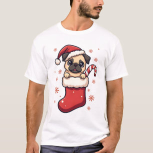 T-shirt Délice de Pug de Noël
