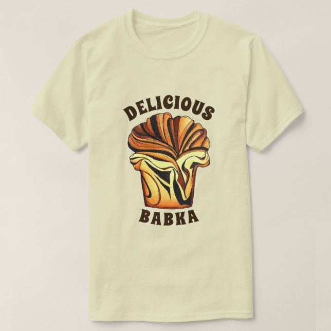 T-shirt Délicieux Babka Chocolat Pain Pain Pain Pain Pain  (Design devant)