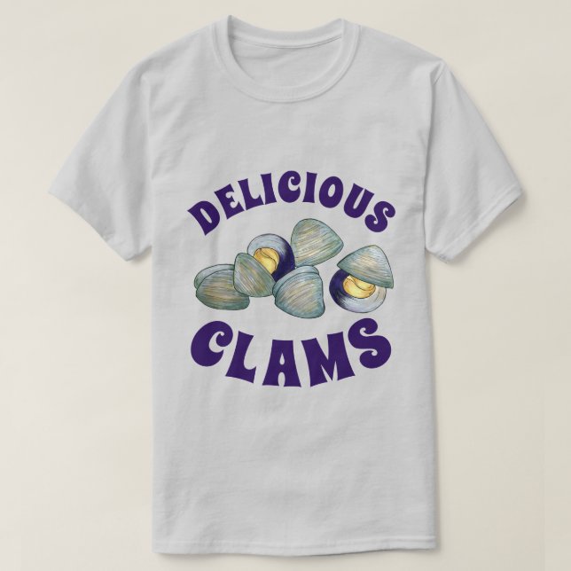 T-shirt Délicieux Clambake vapeur de la Nouvelle-Angleterr (Design devant)