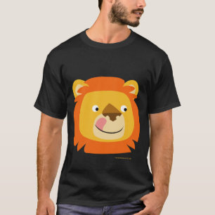 T-shirt délicieux de lion de bande dessinée