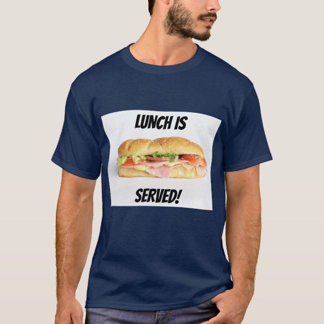T-shirt Délicieux sandwich de jambon et fromage (Devant)