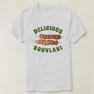 T-shirt Délicieux Souvlaki Viande Porc brochette Cuisine g