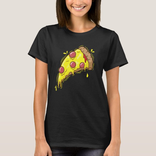 T-shirt delicious Piece of Pizza Fast Food Stone Oven (Devant)
