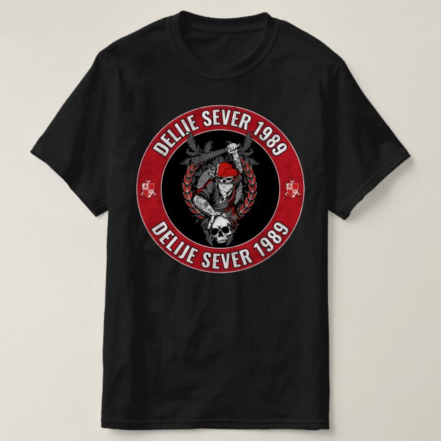 T-shirt Delije Sever 1989 Étoile Rouge Blanc  (Design devant)