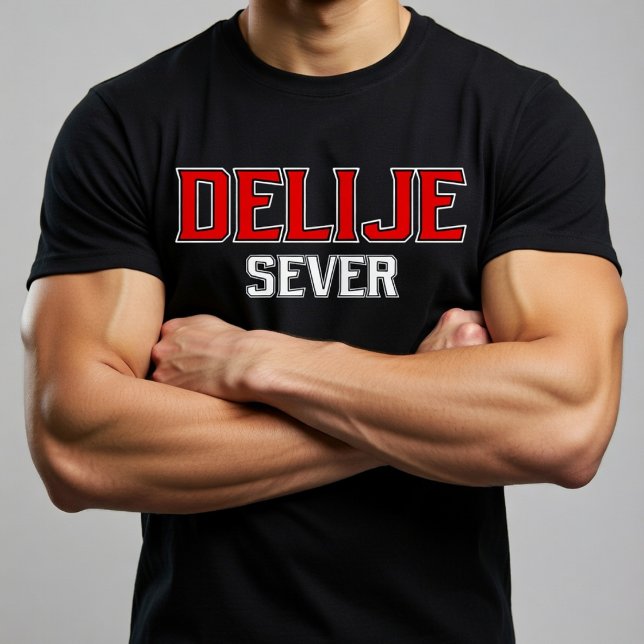 T-shirt Delije Sever Rouge Blanc  (Créateur téléchargé)