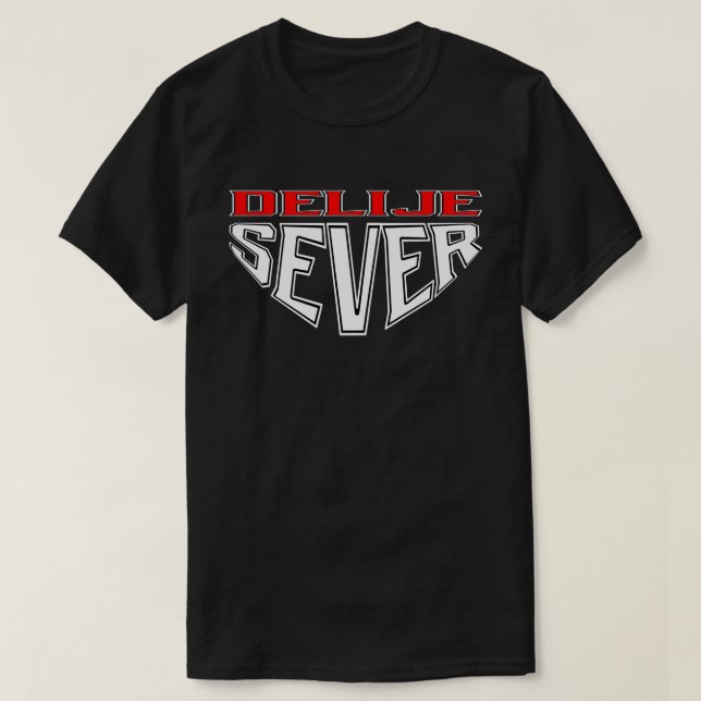 T-shirt Delije Sever - Rouge et Blanc  (Design devant)