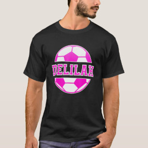 T-shirt Delilah Nom Filles Football Jouer Football Sport V