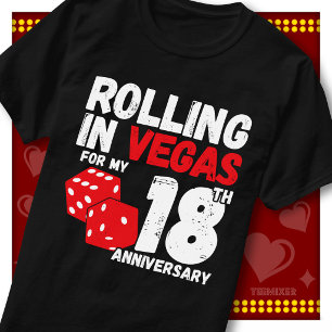 T-shirt Délire à Vegas 18e Anniversaire Couple Drôle