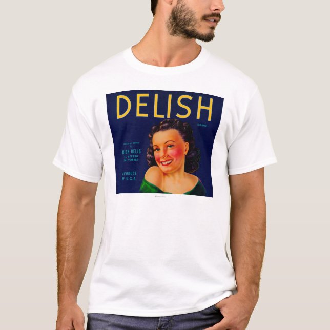 T-shirt Delish LabelEl orange Centro, CA (Devant)
